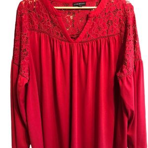 Lane Bryant Red Top Size 2X or 22/24